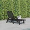 Flash Furniture Black Adjustable Chaise Lounger with Cupholder LE-HMP-2017-414-BK-GG - alternate 1